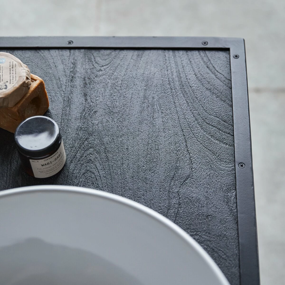 Arsène Solid Mango Wood And Metal Vanity Unit 90 Cm Ref. 3614 4 Arsène Solid Mango Wood And Metal Vanity Unit 90 Cm Ref. 3614 - Image 2