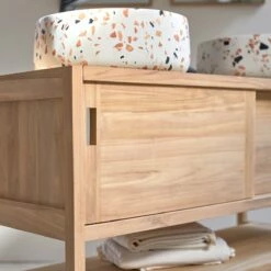 Arty Solid Teak Vanity Unit 120 Cm Ref. 1724 -TIKAMOON Sales 1200 1200 arty solid teak vanity unit 120 cm 3