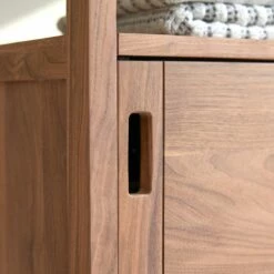 Arty Solid Walnut Storage Unit Ref. 4862 -TIKAMOON Sales 1200 1200 arty solid walnut storage unit 4