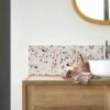 Ava Splashback In Brown Premium Terrazzo 100 Cm Ref. 6239 1 Ava Splashback In Brown Premium Terrazzo 100 Cm Ref. 6239 -TIKAMOON Sales 1200 1200 ava splashback in brown premium terrazzo 100 cm