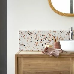 Ava Splashback In Brown Premium Terrazzo 80 Cm Ref. 6243