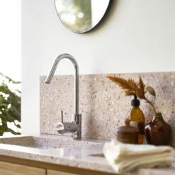 Ava Splashback In Pink Premium Terrazzo 100 Cm Ref. 6237 -TIKAMOON Sales 1200 1200 ava splashback in pink premium terrazzo 100 cm 3