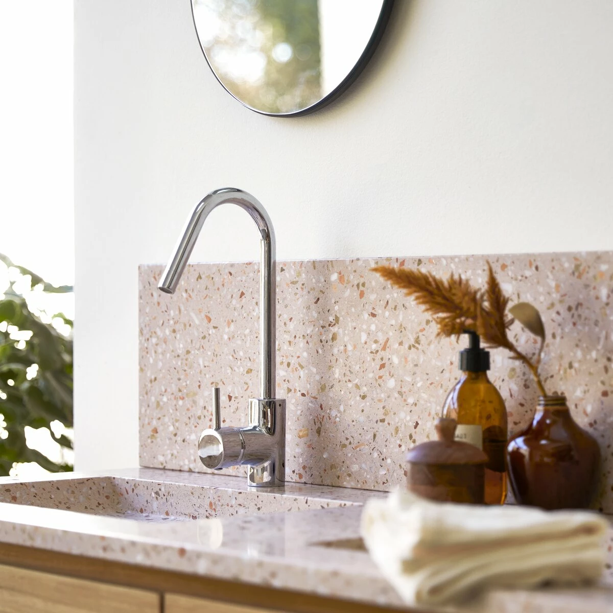 Ava Splashback In Pink Premium Terrazzo 145 Cm Ref. 6229 6 Ava Splashback In Pink Premium Terrazzo 145 Cm Ref. 6229 - Image 4