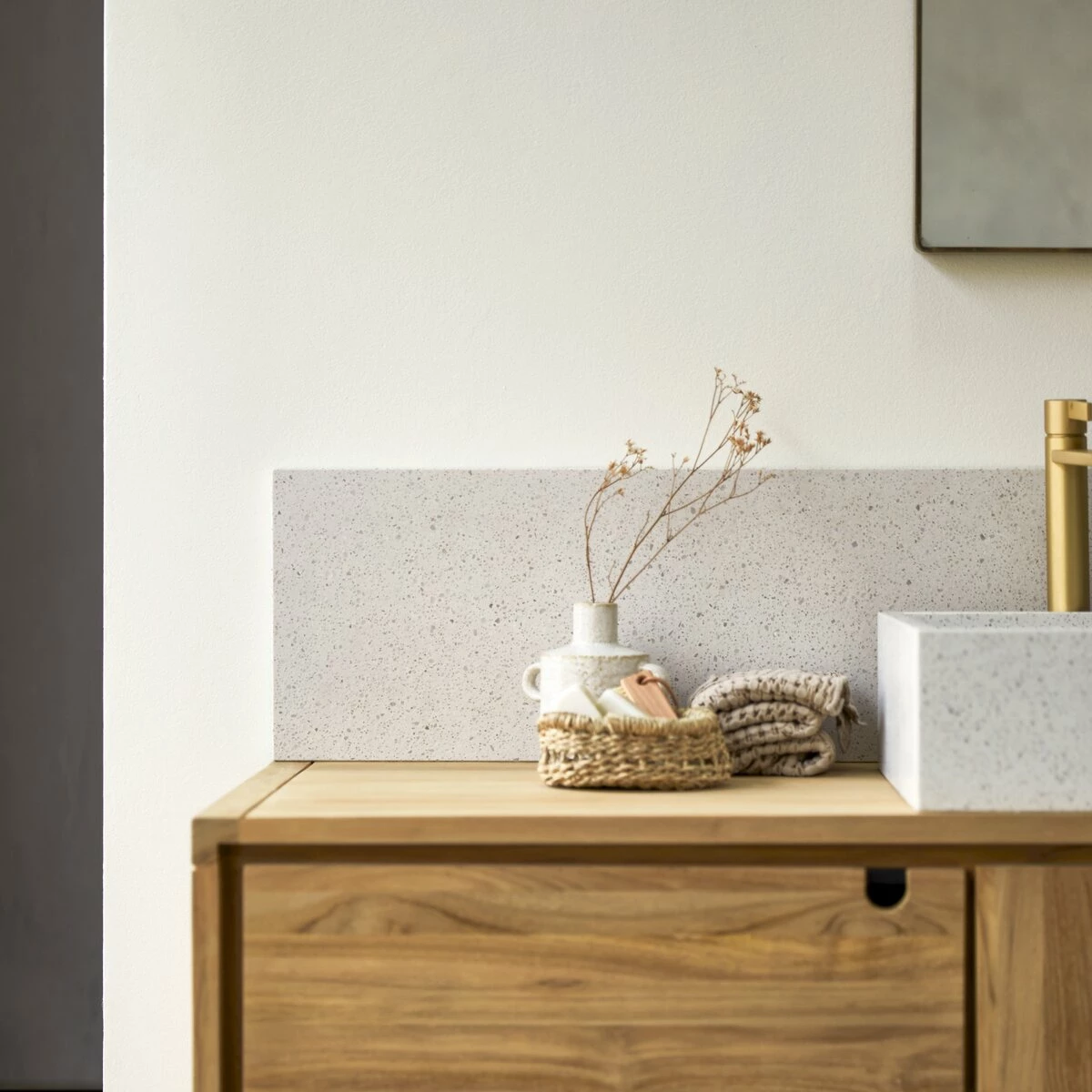 Ava Splashback In White Premium Terrazzo 120 Cm Ref. 6234 3 Ava Splashback In White Premium Terrazzo 120 Cm Ref. 6234