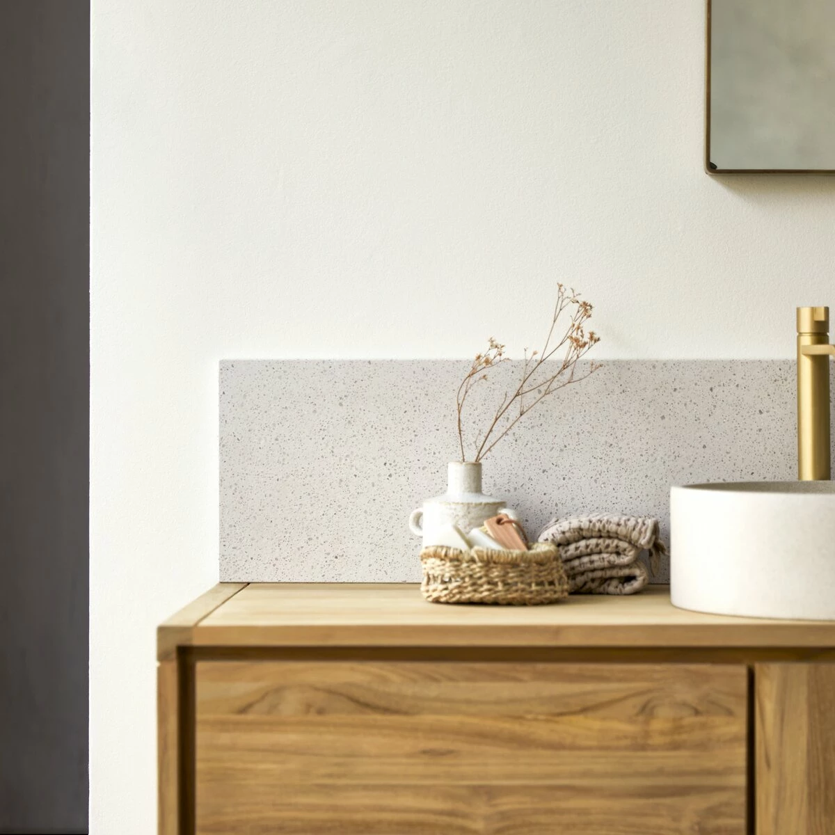 Ava Splashback In White Premium Terrazzo 80 Cm Ref. 6242 3 Ava Splashback In White Premium Terrazzo 80 Cm Ref. 6242