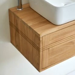 Basic Solid Teak Vanity Unit 95 Cm Ref. 1777 -TIKAMOON Sales 1200 1200 basic solid teak vanity unit 95 cm 7