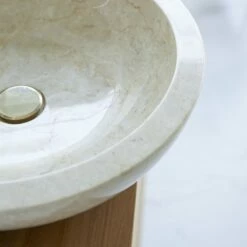 Calypso Cream Marble Washbasin Ref. 1119 -TIKAMOON Sales 1200 1200 calypso cream marble washbasin 3