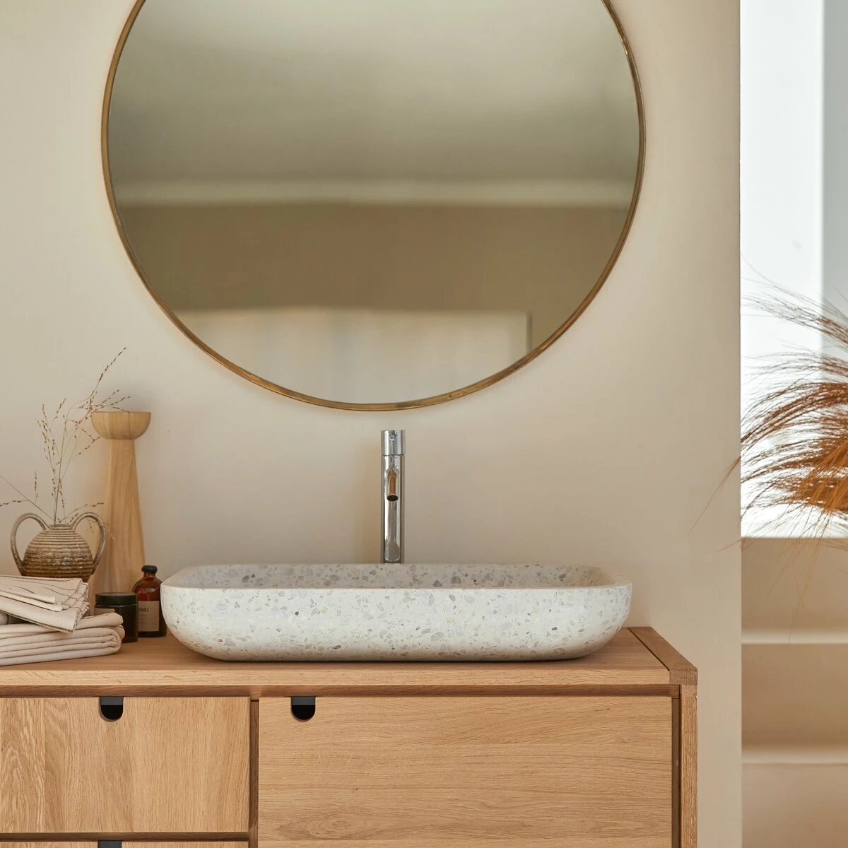 Cilas Moon Premium Terrazzo Rectangular Washbasin Ref. 6039 6 Cilas Moon Premium Terrazzo Rectangular Washbasin Ref. 6039 - Image 4