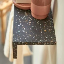 Clea Wall Mounted Towel Rack In Confetti Terrazzo Ref. 6249 -TIKAMOON Sales 1200 1200 clea confetti terrazzo wall mounted towel rack 2
