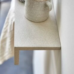 Clea Wall Mounted Towel Rack In Cream Terrazzo Ref. 6250 -TIKAMOON Sales 1200 1200 clea cream terrazzo wall mounted towel rack 2