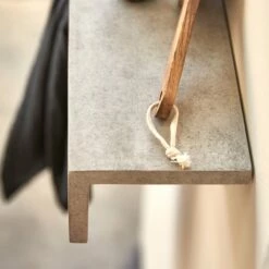 Clea Wall-mounted Towel Rack Grey Concrete Ref. 6245 -TIKAMOON Sales 1200 1200 clea grey concrete wall mounted towel rack 2