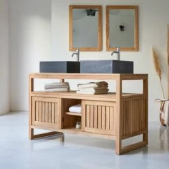 Colonial Solid Teak Vanity Unit 120 Cm Ref. 210 -TIKAMOON Sales 1200 1200 colonial solid teak vanity unit 120 cm 3