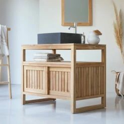 Colonial Solid Teak Vanity Unit 90 Cm Ref. 211 -TIKAMOON Sales 1200 1200 colonial solid teak vanity unit 90 cm 4