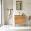 Easy Solid Oak And Ceramic Bathroom Cabinet 80 Cm Ref. 2117 -TIKAMOON Sales 1200 1200 easy solid oak and ceramic bathroom cabinet 80 cm
