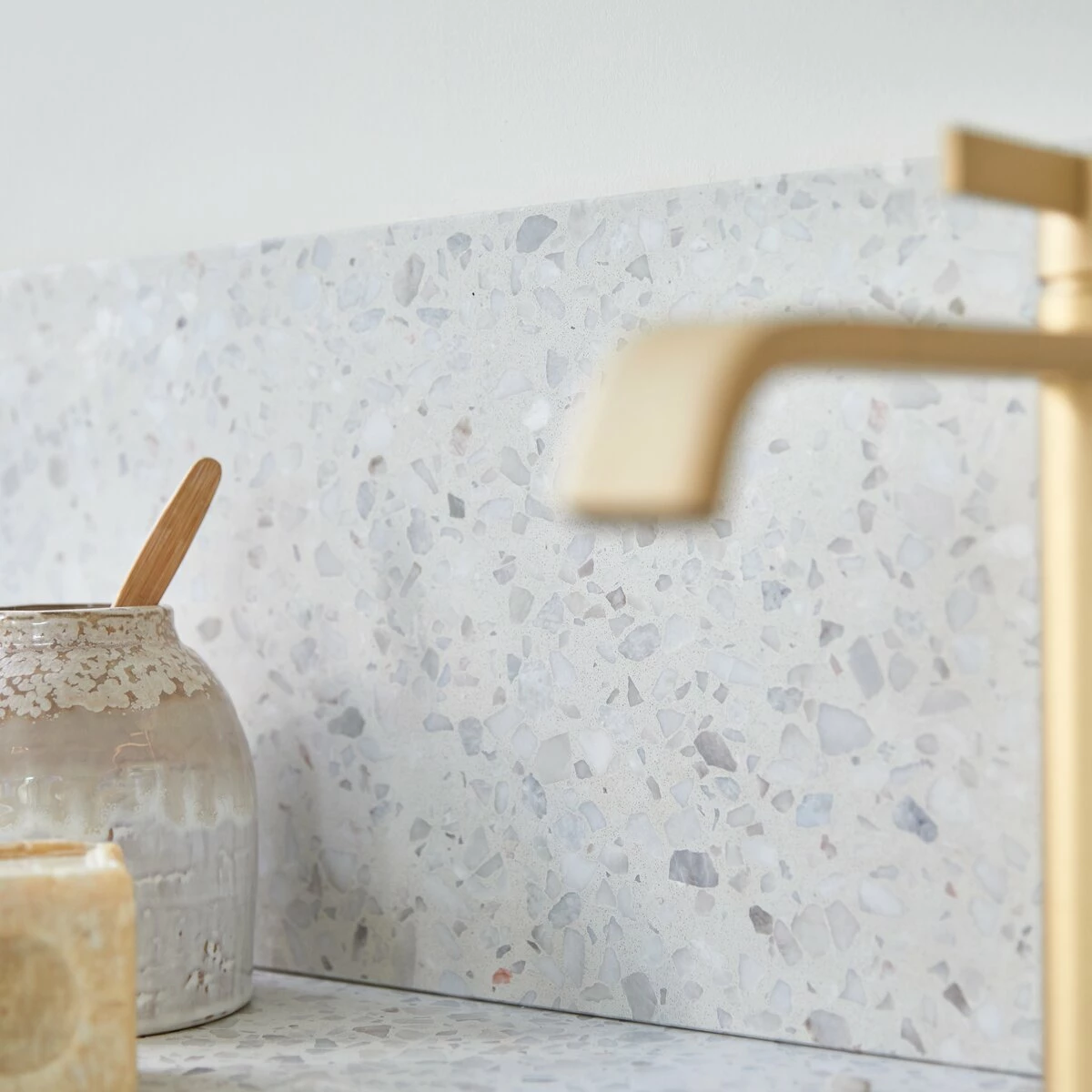 Edgar Moon 120 Cm Solid Teak And Premium Terrazzo Vanity Unit Ref. 6244 9 Edgar Moon 120 Cm Solid Teak And Premium Terrazzo Vanity Unit Ref. 6244 - Image 7