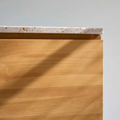 Edgar Pink 80 Cm Solid Teak And Premium Terrazzo Vanity Unit Ref. 6072 -TIKAMOON Sales 1200 1200 edgar pink 80 solid teak and premium terrazzo vanity unit 6