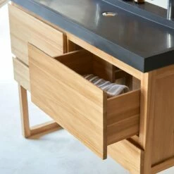 Edgar Solid Teak And Lava Stone Bathroom Cabinet 120 Cm Ref. 3435 12 Edgar Solid Teak And Lava Stone Bathroom Cabinet 120 Cm Ref. 3435 -TIKAMOON Sales 1200 1200 edgar solid teak and lava stone bathroom cabinet 120 cm 4