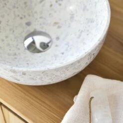Elea Round Moon Premium Terrazzo Washbasin Ref. 6452 -TIKAMOON Sales 1200 1200 elea moon premium terrazzo washbasin 2