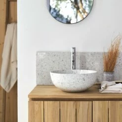 Elea Round Moon Premium Terrazzo Washbasin Ref. 6452 -TIKAMOON Sales 1200 1200 elea moon premium terrazzo washbasin 3