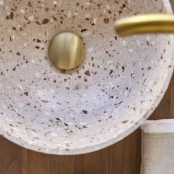 Elea Round Pink Premium Terrazzo Washbasin Ref. 6450 14 Elea Round Pink Premium Terrazzo Washbasin Ref. 6450 -TIKAMOON Sales 1200 1200 elea pink premium terrazzo washbasin 5