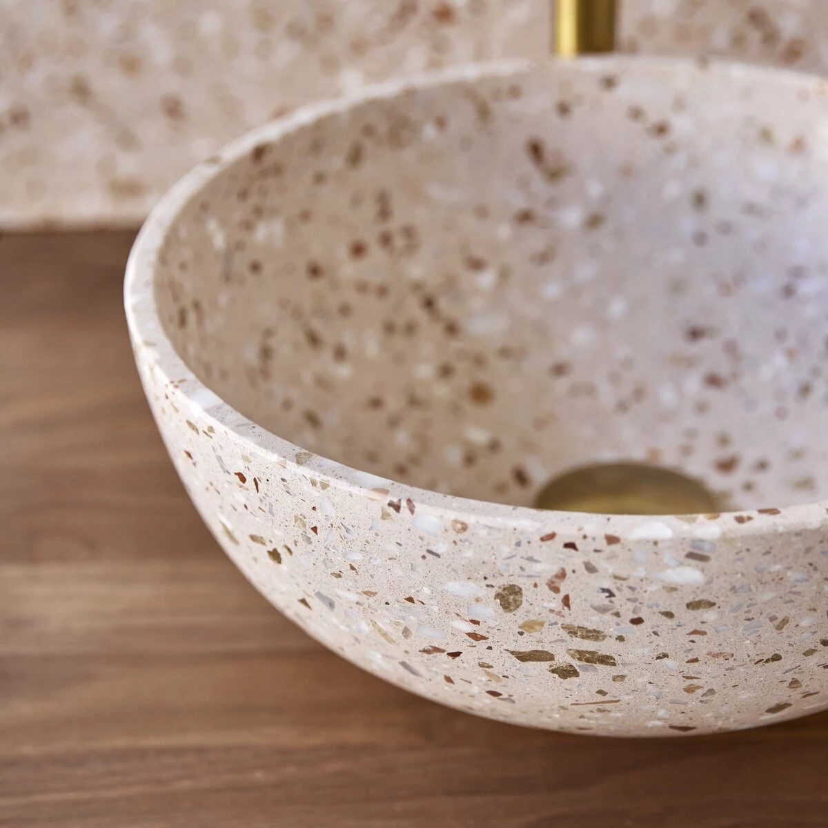 Elea Round Pink Premium Terrazzo Washbasin Ref. 6450 9 Elea Round Pink Premium Terrazzo Washbasin Ref. 6450 - Image 7