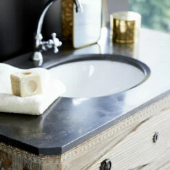 Emily Pine And Stone Bathroom Cabinet 100 Cm Ref. 3311 -TIKAMOON Sales 1200 1200 emily pine and stone bathroom cabinet 100 cm 2