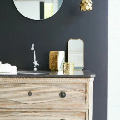 Emily Pine And Stone Bathroom Cabinet 100 Cm Ref. 3311 -TIKAMOON Sales 1200 1200 emily pine and stone bathroom cabinet 100 cm 3