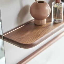 Félicie Walnut And Brass Mirror Shelving Unit Ref. 4128 9 Félicie Walnut And Brass Mirror Shelving Unit Ref. 4128 -TIKAMOON Sales 1200 1200 felicie walnut and brass mirror shelving unit 2