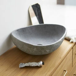 Nobu Pebble Washbasin Ref. 676 -TIKAMOON Sales 1200 1200 galet nobu pebble washbasin 4