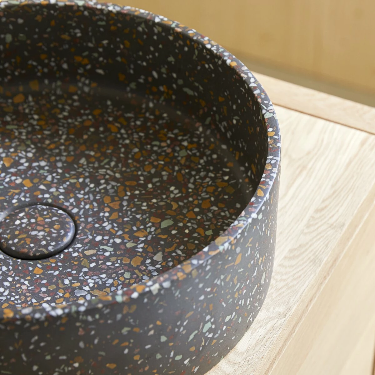 Gina Round Confetti Terrazzo Washbasin Ref. 6102 5 Gina Round Confetti Terrazzo Washbasin Ref. 6102 - Image 3