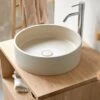 Gina Round Cream Terrazzo Washbasin Ref. 6098 -TIKAMOON Sales 1200 1200 gina round cream terrazzo washbasin
