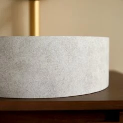 Gina Round Grey Concrete Washbasin Ref. 6089 -TIKAMOON Sales 1200 1200 gina round grey concrete washbasin 3