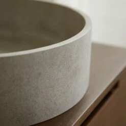 Gina Round Grey Concrete Washbasin Ref. 6089 -TIKAMOON Sales 1200 1200 gina round grey concrete washbasin 4