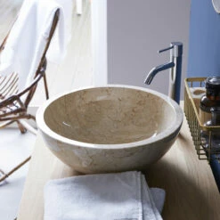 Ibyza Cream Marble Washbasin Ref. 1514 -TIKAMOON Sales 1200 1200 ibyza cream marble washbasin 3