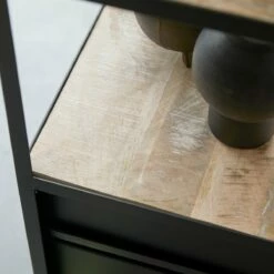 Industriel Mango And Metal Bathroom Column Ref. 2645 -TIKAMOON Sales 1200 1200 industriel mango and metal bathroom column 2