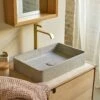 Iris Grey Concrete Washbasin Ref. 6057 2 Iris Grey Concrete Washbasin Ref. 6057 -TIKAMOON Sales 1200 1200 iris grey concrete washbasin