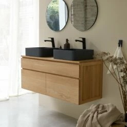 Jacob Solid Oak Vanity Unit 120 Cm Ref. 3883 -TIKAMOON Sales 1200 1200 jacob solid oak vanity unit 120 cm 3