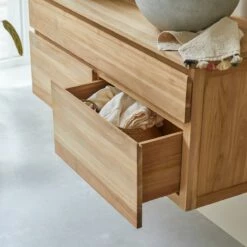 Jacob Solid Teak Vanity Unit 120 Cm Ref. 3444 -TIKAMOON Sales 1200 1200 jacob solid teak vanity unit 120 cm 4