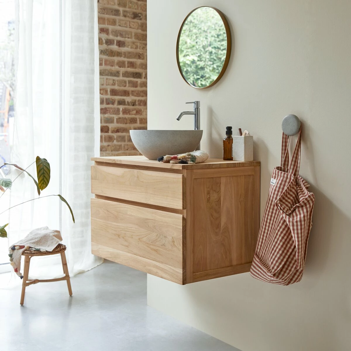 Jacob Solid Teak Vanity Unit 80 Cm Ref. 3441 6 Jacob Solid Teak Vanity Unit 80 Cm Ref. 3441 - Image 4