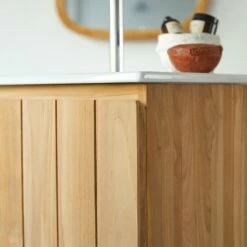 Jill Solid Teak And Ceramic Bathroom Cabinet 80 Cm Ref. 2580 -TIKAMOON Sales 1200 1200 jill solid teak and ceramic bathroom cabinet 80 cm 4