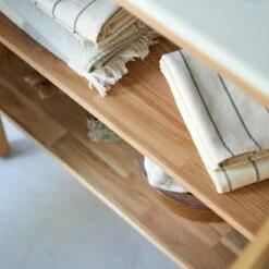 Jill Solid Teak And Ceramic Bathroom Cabinet 80 Cm Ref. 2580 -TIKAMOON Sales 1200 1200 jill solid teak and ceramic bathroom cabinet 80 cm 5