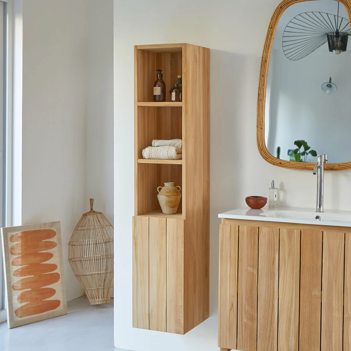 Jill Solid Teak Column Ref. 2576 6 Jill Solid Teak Column Ref. 2576 - Image 4