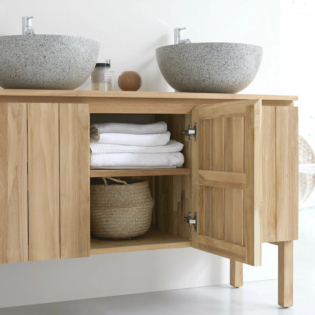 Jill Solid Teak Vanity Unit 120 Cm Ref. 4040 4 Jill Solid Teak Vanity Unit 120 Cm Ref. 4040 - Image 2