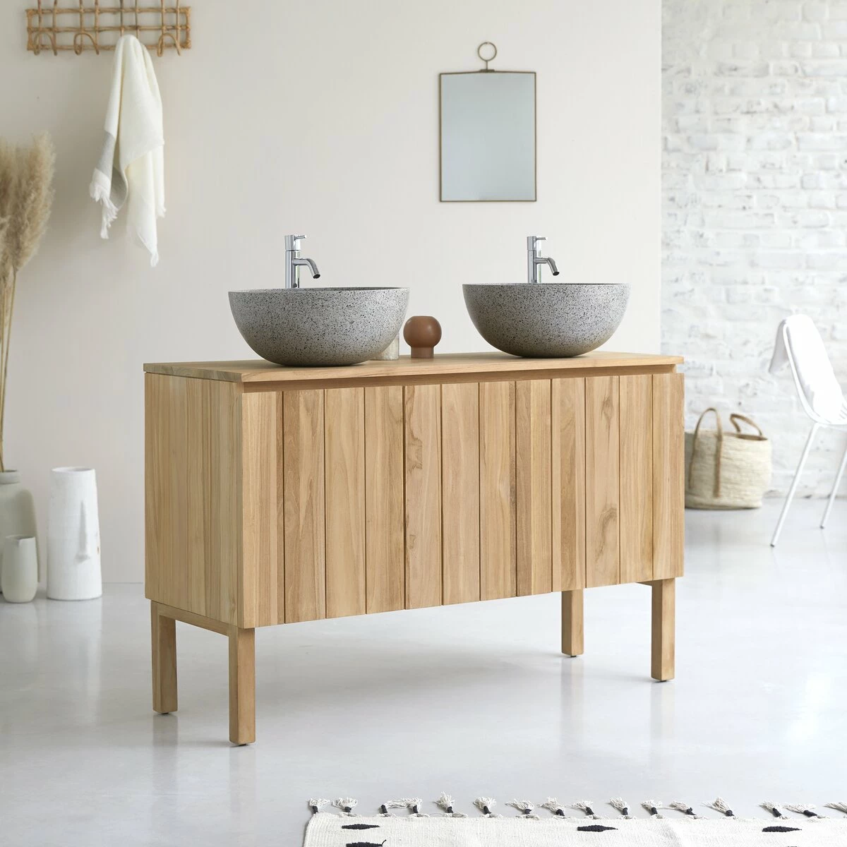 Jill Solid Teak Vanity Unit 120 Cm Ref. 4040 6 Jill Solid Teak Vanity Unit 120 Cm Ref. 4040 - Image 4