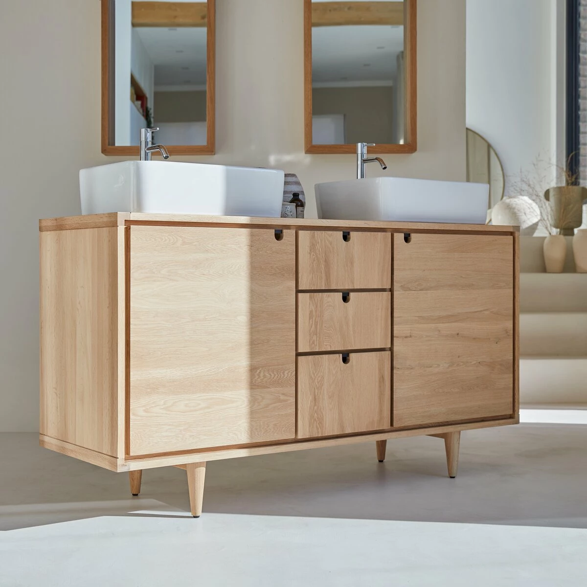 Jonàk Solid Oak Vanity Unit 145 Cm Ref. 3832 6 Jonàk Solid Oak Vanity Unit 145 Cm Ref. 3832 - Image 4