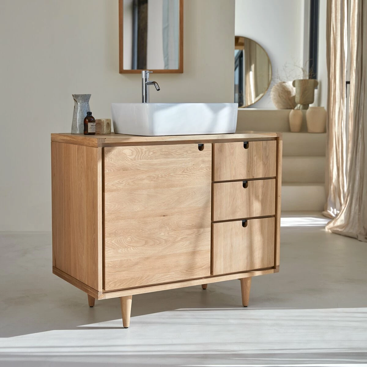 Jonàk Solid Oak Vanity Unit 95 Cm Ref. 3838 8 Jonàk Solid Oak Vanity Unit 95 Cm Ref. 3838 - Image 6