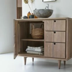 Jonàk Solid Walnut Vanity Unit 95 Cm Ref. 3935 -TIKAMOON Sales 1200 1200 jonak solid walnut vanity unit 95 cm 4