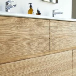 Karl Solid Oak And Ceramic Bathroom Cabinet 120 Cm Ref. 2363 -TIKAMOON Sales 1200 1200 karl solid oak and ceramic bathroom cabinet 120 cm 7