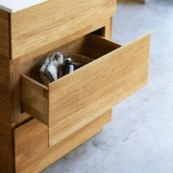 Karl Solid Oak And Ceramic Bathroom Cabinet 60 Cm Ref. 2676 -TIKAMOON Sales 1200 1200 karl solid oak and ceramic bathroom cabinet 60 cm 2