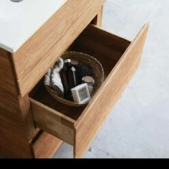 Karl Solid Oak And Ceramic Bathroom Cabinet 60 Cm Ref. 2676 -TIKAMOON Sales 1200 1200 karl solid oak and ceramic bathroom cabinet 60 cm 4